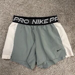 Nike Women’s Core Flex Shorts - Gray / White / Black - Size XS